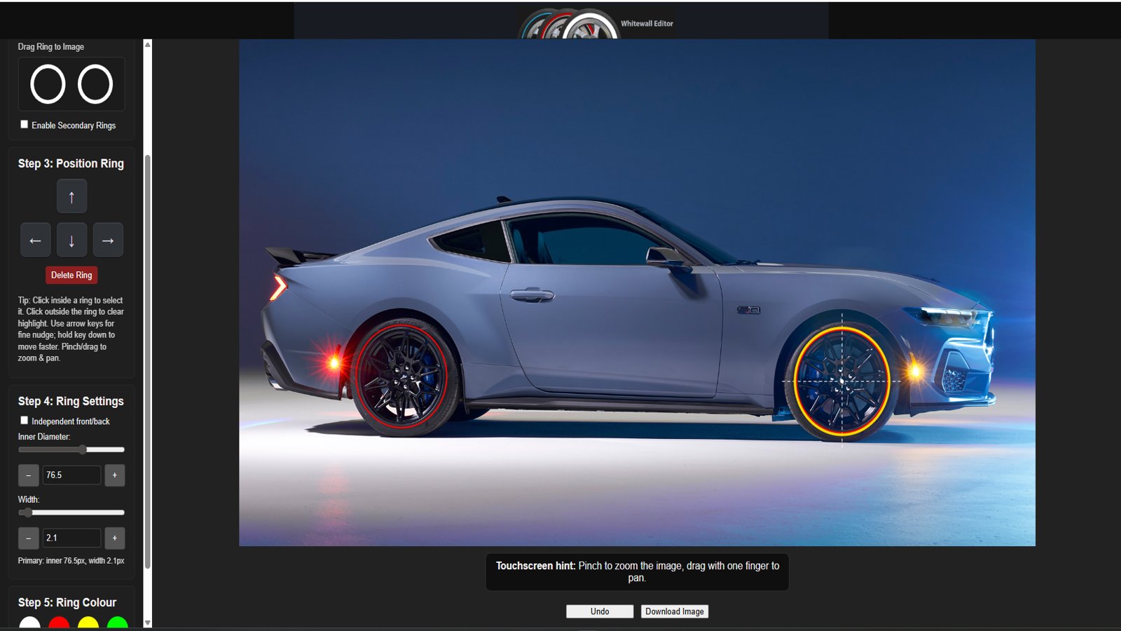 Whitewall Tool preview