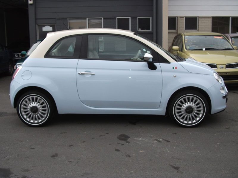 Fiat 500 13mm Whitewalls